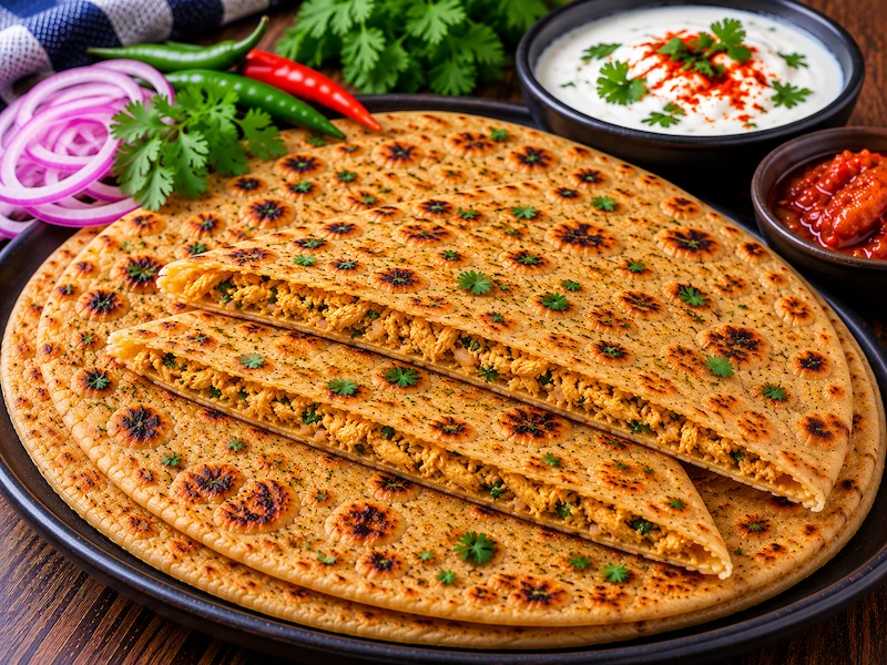 Chicken Stuffed Paratha