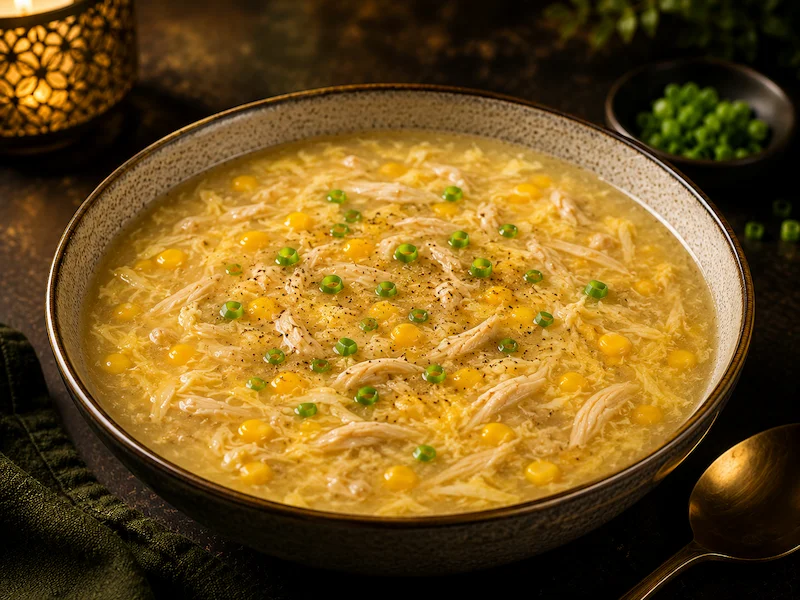 Sopa de Milho com Frango