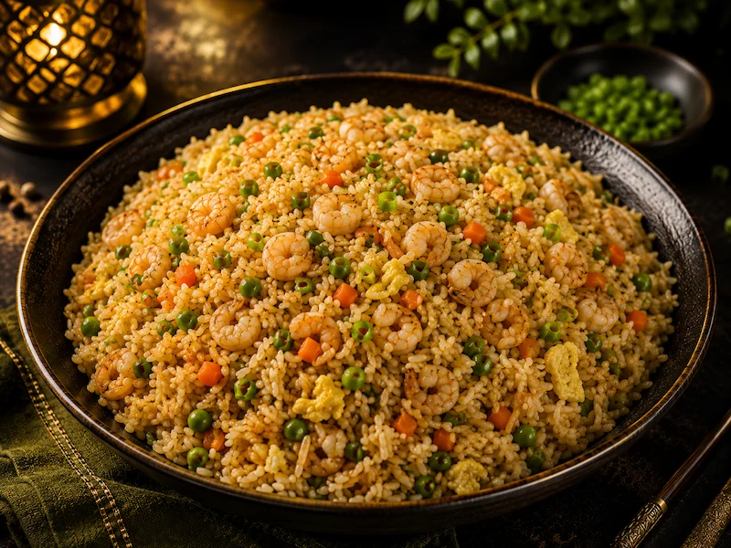 Arroz Frito de Camarão