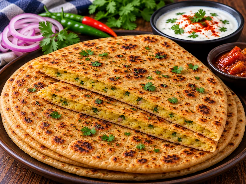 Potato Stuffed Paratha (Aloo Paratha)