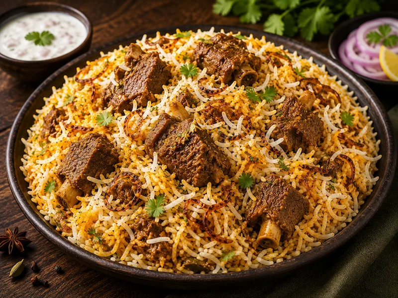 Biryani de Cabrito